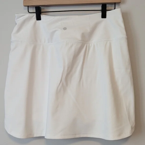 Athleta Fairway High Waist Golf Tennis Skort 16" UPF 50+ Medium White 657539 EUC - Picture 7 of 9